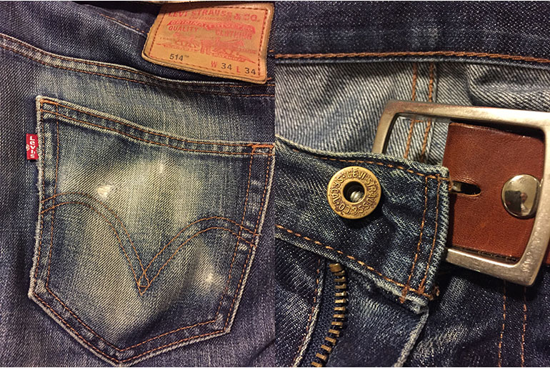 Fade of the Day – Levi’s 514 Rigid Selvedge (4 Years, Unknown Washes)