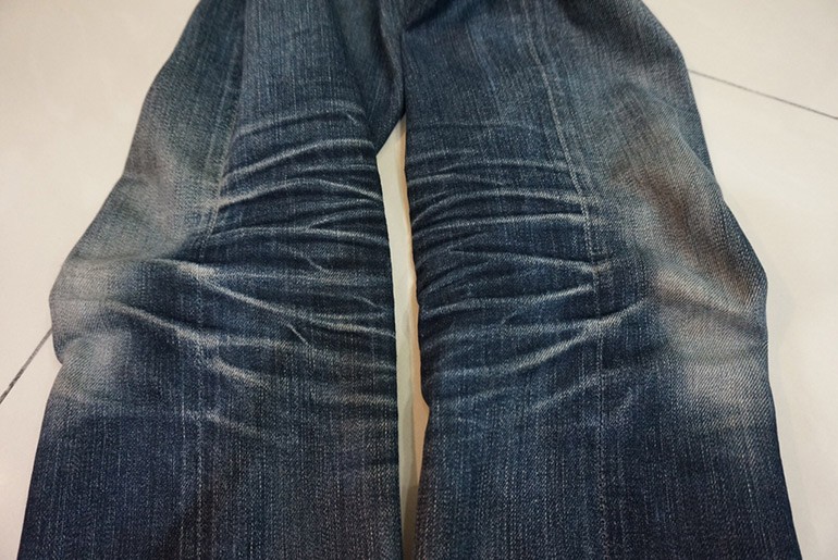Fade of the Day – Naked & Famous x Momotaro (15 Months, 4 Washes, 2 Soaks)
