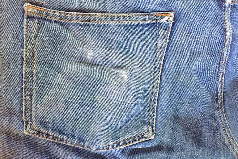 Fade of the Day – Japan Blue x Momotaro JB0701  (4 Years, 1 Month, Unknown Washes)