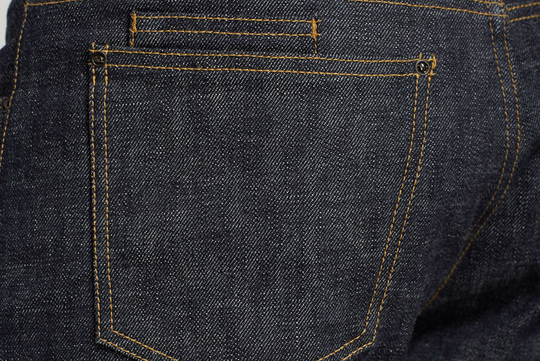 Back pocket with smaller inset pocket on the 