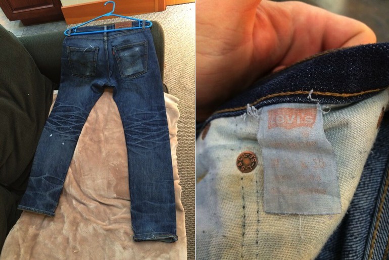 FADE OF THE DAY – FAKE LEVI’S 501xx (15 MONTHS, 1 WASH, 1 SOAK)