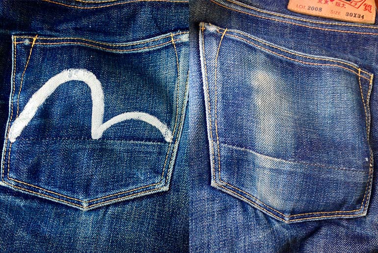 Fade of the Day – Evisu 2008 Regular Fit (10 months, 2 washes, 1 soak)