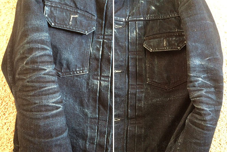 Fade of the Day – Pure Blue Japan Deep Indigo Jacket (10 Months, 1 Wash)