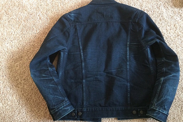 Fade of the Day – Pure Blue Japan Deep Indigo Jacket (10 Months, 1 Wash)