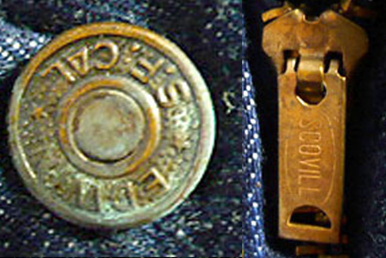 Edwin buttons stamped 