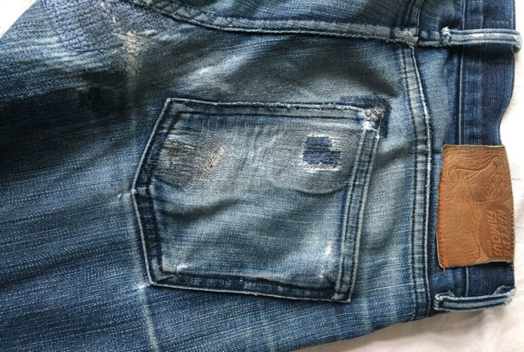 Fade of the Day – Naked & Famous Broken Twill Skinny Guy (2 years, 5 months, 3 washes, 2 soaks)