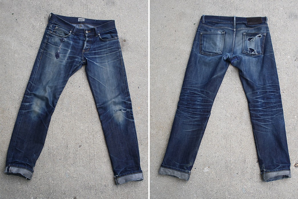 Fade of the Day – Naked & Famous Left Hand Twill Super Skinny Guy (2 Years, 2 Months, 4 Washes)