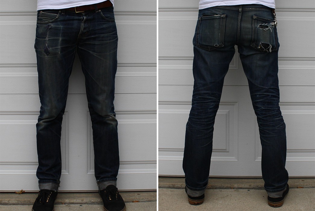 Fade of the Day – Naked & Famous Left Hand Twill Super Skinny Guy (2 Years, 2 Months, 4 Washes)