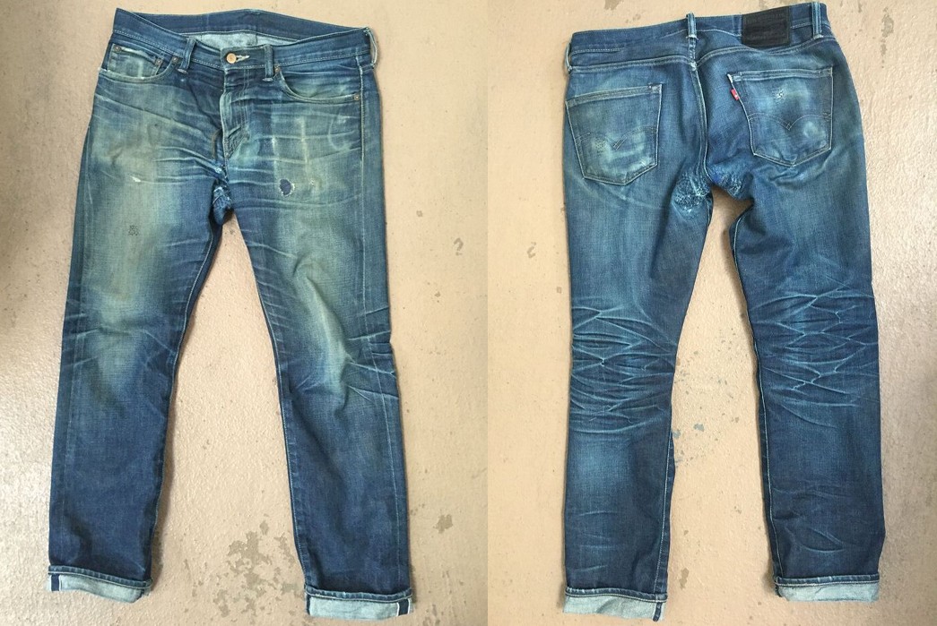 Fade of the Day – Levi’s 511 Wet Indigo (1 Year, 2 Washes)
