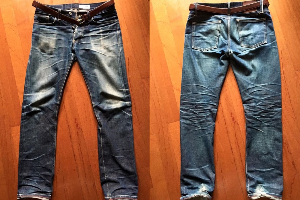 Fade of the Day – Gustin #143 Bright Weft (1 Year, 3 Months, 1 Wash, 2 Soaks)