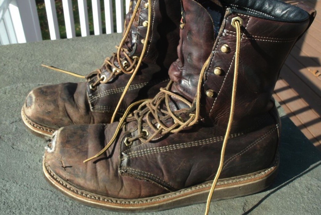 Fade of the Day – Thorogood American Heritage 8″ Safety Toe (8 months, 1 wash)