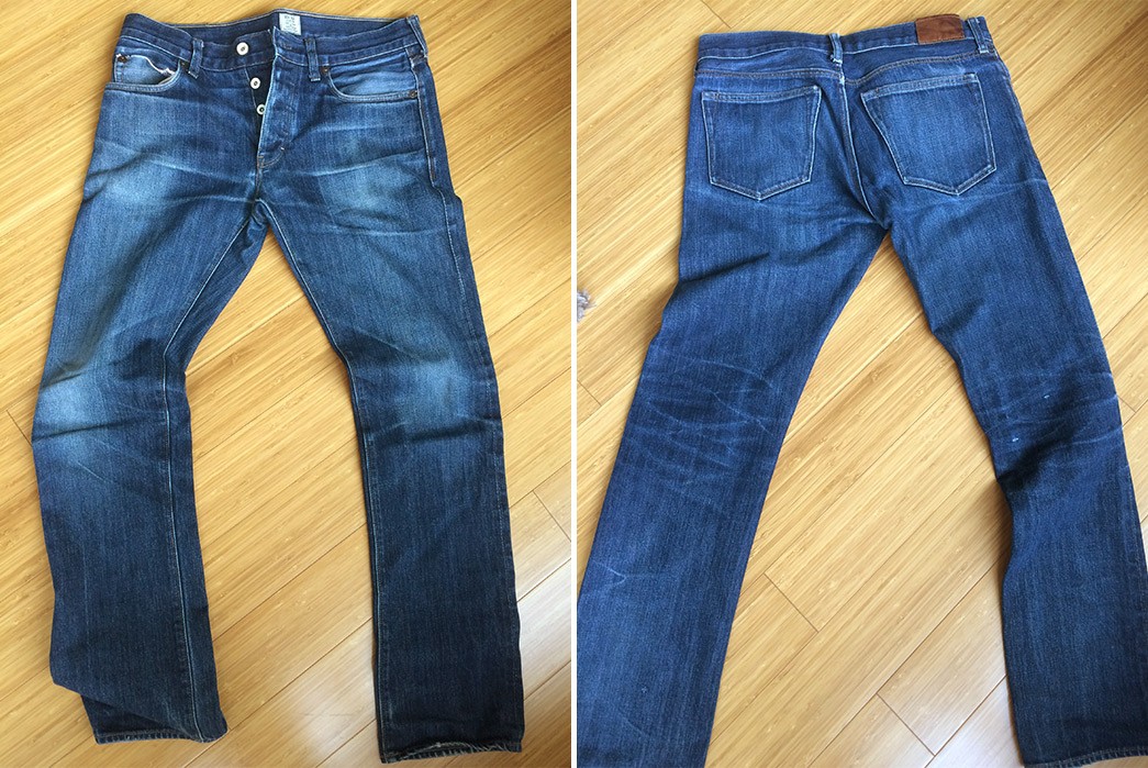 Fade of the Day – J.Crew 484 Japanese Selvedge Raw Indigo (2 Years, 6 Months, 2 Washes)