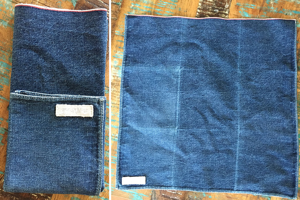 Fade of the Day – The Hill-Side Selvedge Denim Pocket Square (6 Years, 5 Months, Unknown Washes)