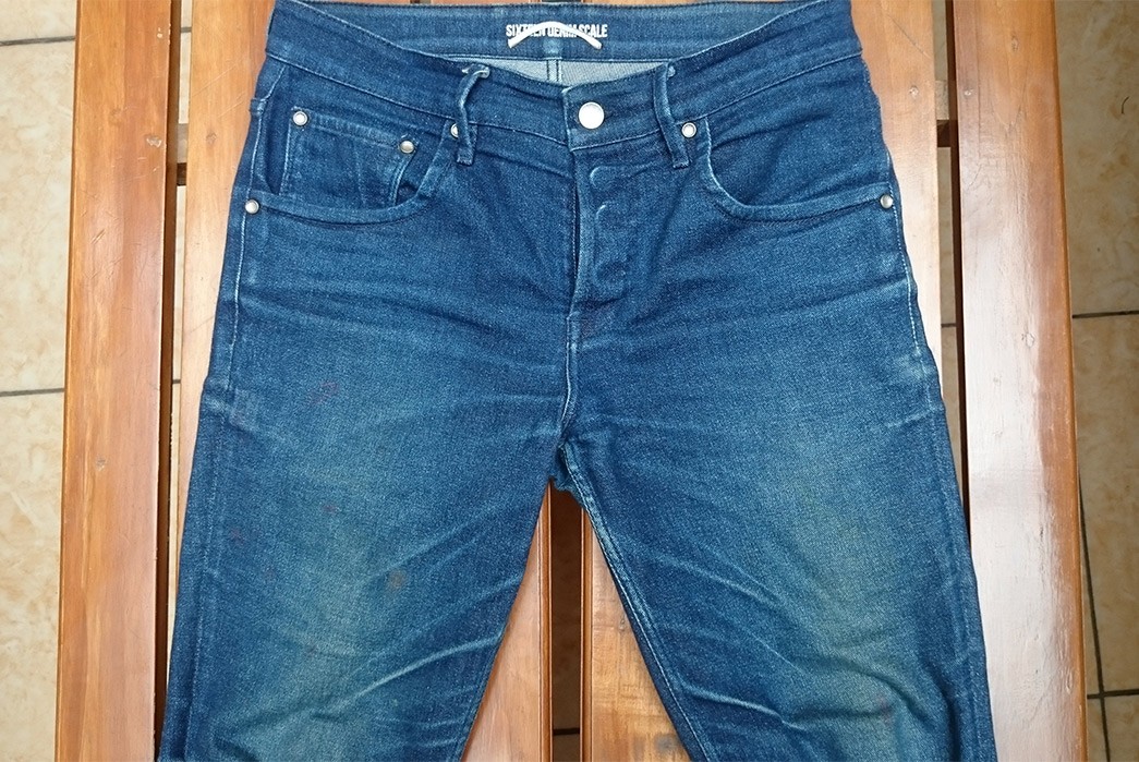 Fade of the Day - Sixteen Denim Scale Dippskinn Raw (10 Months, 4 Washes)