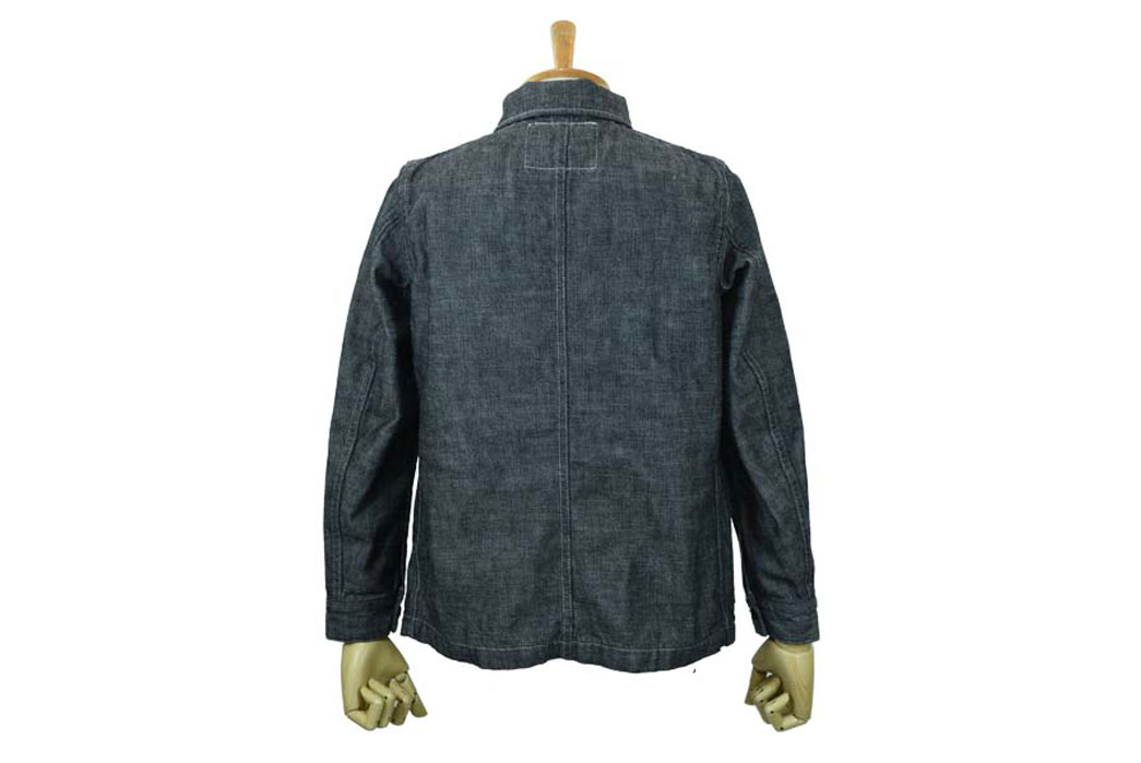 Dry Bones Chambray Double Breasted Work Jacket