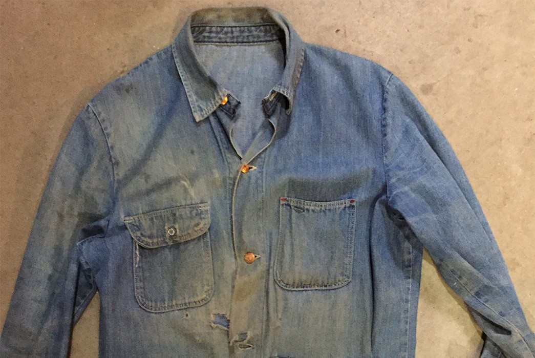 Fade Friday - Unknown Vintage Chore Jacket (60+ Years, Unknown Washes)