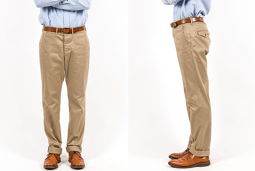 Workers-Office-Trousers-Slim-Tapered-Chino-Khaki-fit