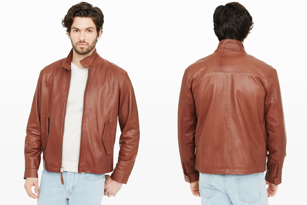 harrington-style-jackets-five-plus-one-6-plus-one-golden-bear-barracuda-leather-jacket-in-medium-brown