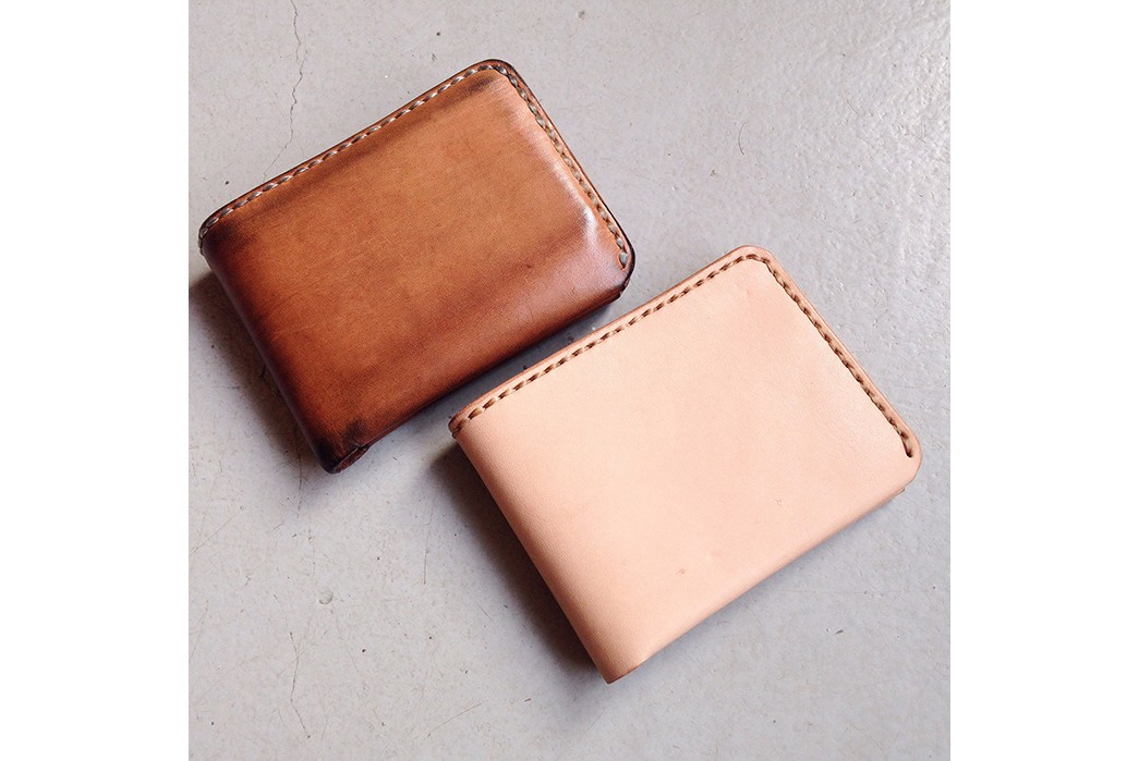 Fade of the Day - Leather Goods & Supply Karl Veg Tan Wallet (6 Months)
