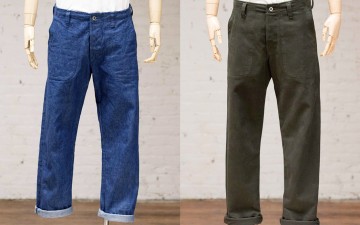 Evan-Kinori-Four-Pocket-Pants-in-Olive-and-Denim-front