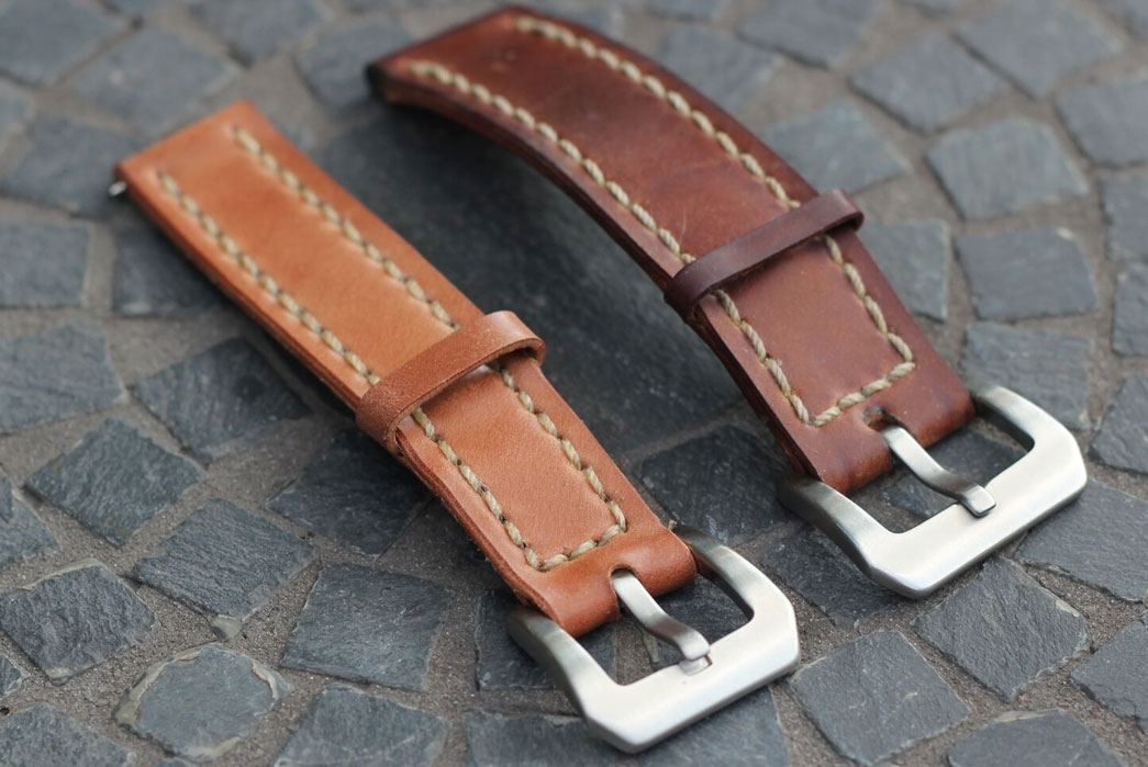 Guarded-Goods-Two-Piece-Shell-Cordovan-Watch-Strap-fade-of-the-day