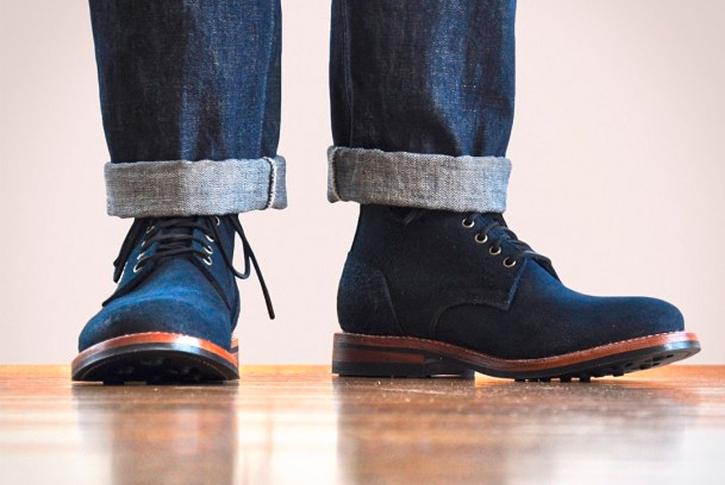 Oak-Street-Bootmakers-Indigo-Roughout-Trench-Boot-Re-release-side-fit