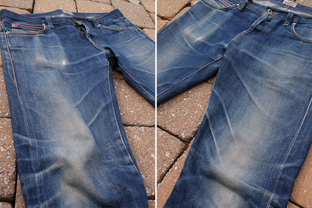 Fade of the Day – Naked & Famous Skinny Guy Dirty Fade (2 Years, 10 Months, 5 Washes) Front Whiskers Up Close