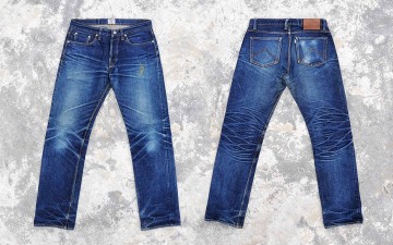 Fade of the Day – AYE! Denim 620XX (1 Year, 8 Months, 1 Wash, 1 Soak) Front Back