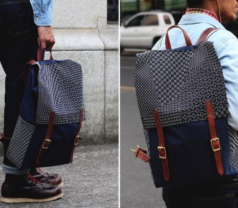 Kiriko-X-Red-Clouds-Collective-Navy-Backpack-Model