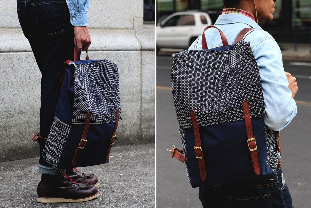Kiriko-X-Red-Clouds-Collective-Navy-Backpack-Model