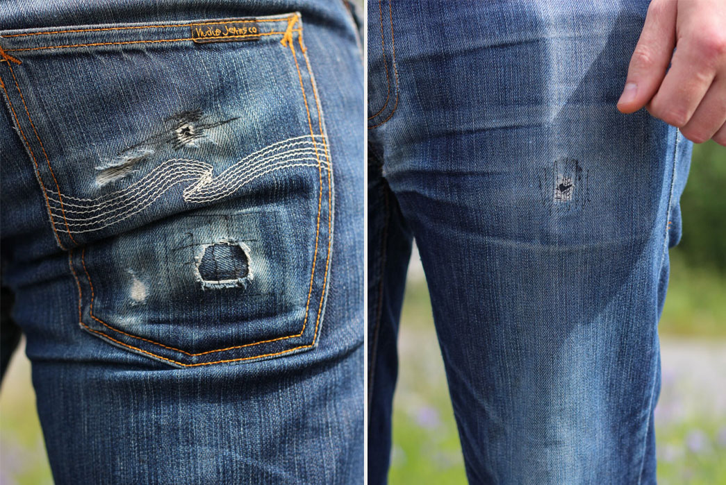 Fade of the Day – Nudie Jeans Co. Thin Finn Dry Ecru Embo (5 Years, 1