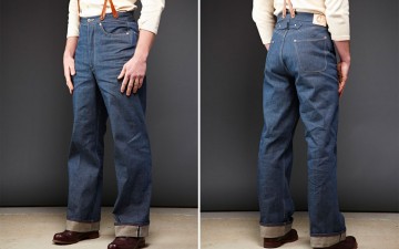 Dawson-Denim-DD03-White-Selvedge-Wide-Leg-Jeans-Model-Front-Back