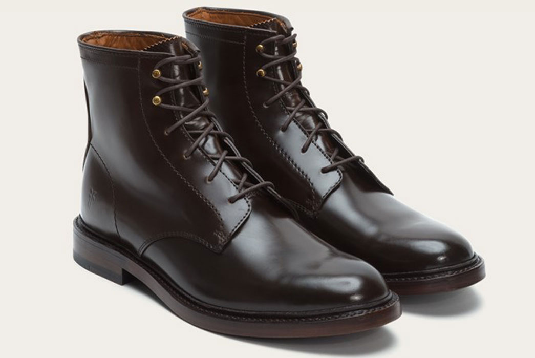 Frye James Shell Cordovan Lace up Boot