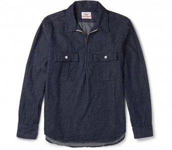 Battenwear-Made-in-Canada-Garage-Denim-Zip-Up-Shirt-Front