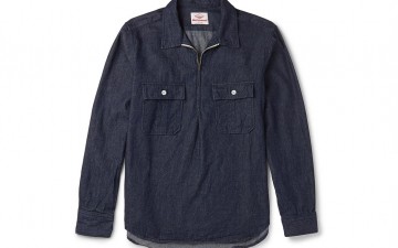 Battenwear-Made-in-Canada-Garage-Denim-Zip-Up-Shirt-Front