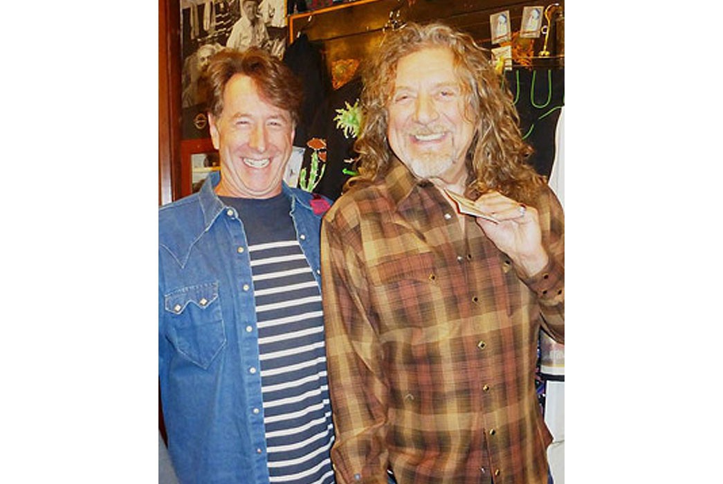 Rockmount President Steve Weil with Rock n' Roll President Robert Plant