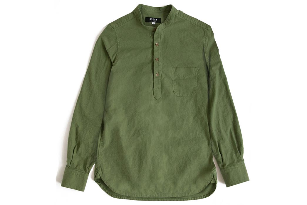 Stock-Mfg-Fatigue-Green-Banded-Collar-Popover-Front