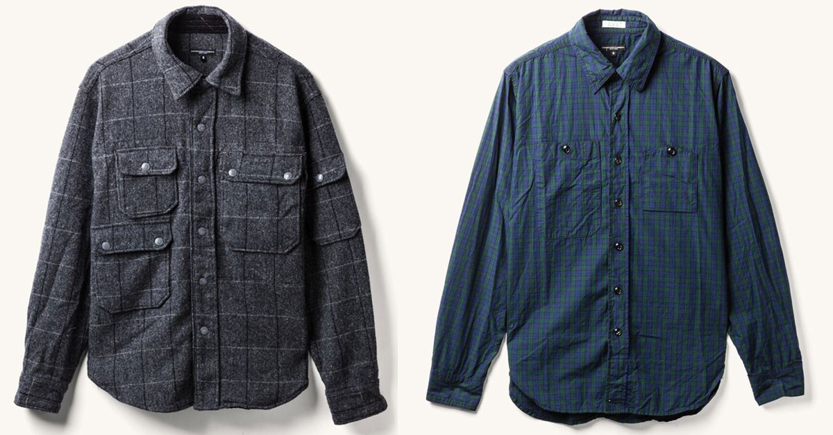Tanner Goods x Engineered Garments Wool CPO and Blackwatch Work Shirt
