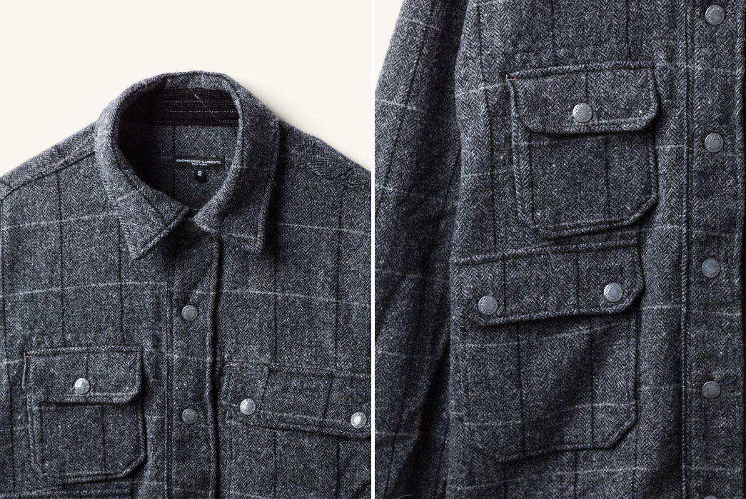 Tanner-Goods-x-Engineered-Garments-Wool-CPO-Shirt-Front-Close-Up