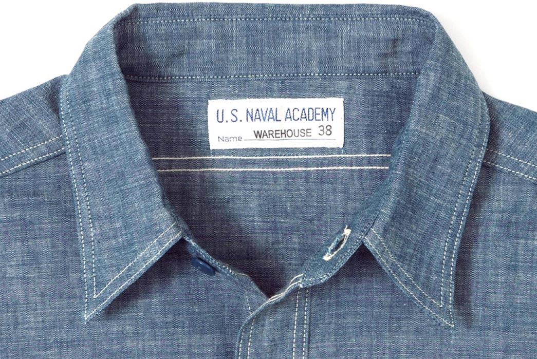 Warehouse-x-U.S-Naval-Academy-Chambray-Work-Shirts-Patch