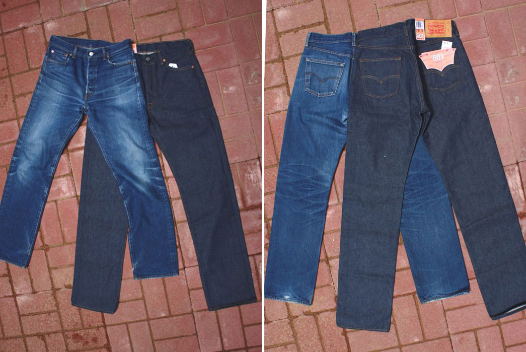 levis 501 shrink to fit before and after