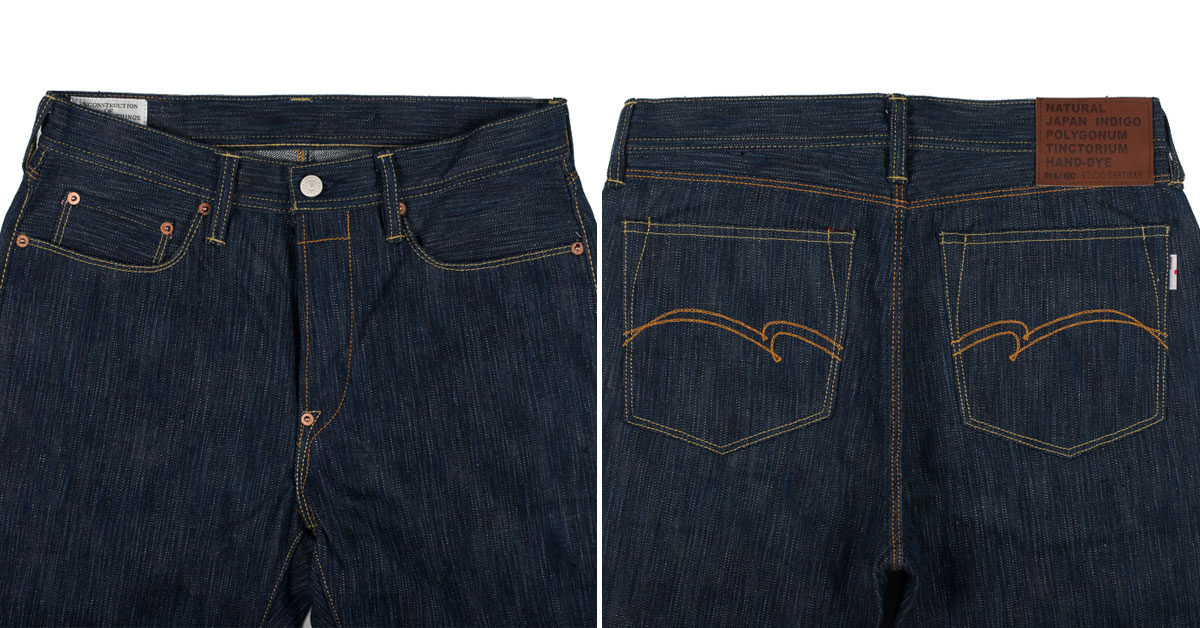 Studio D'Artisan Tokushima Natural Indigo-Dyed Denim Jeans