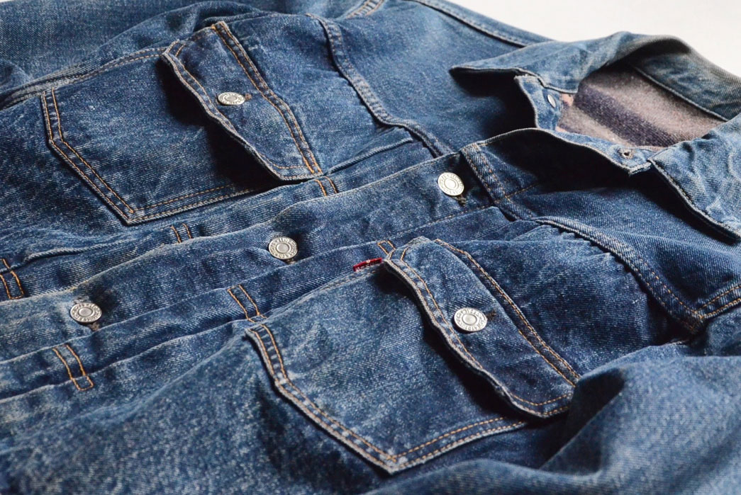 lined levi's denim jacket