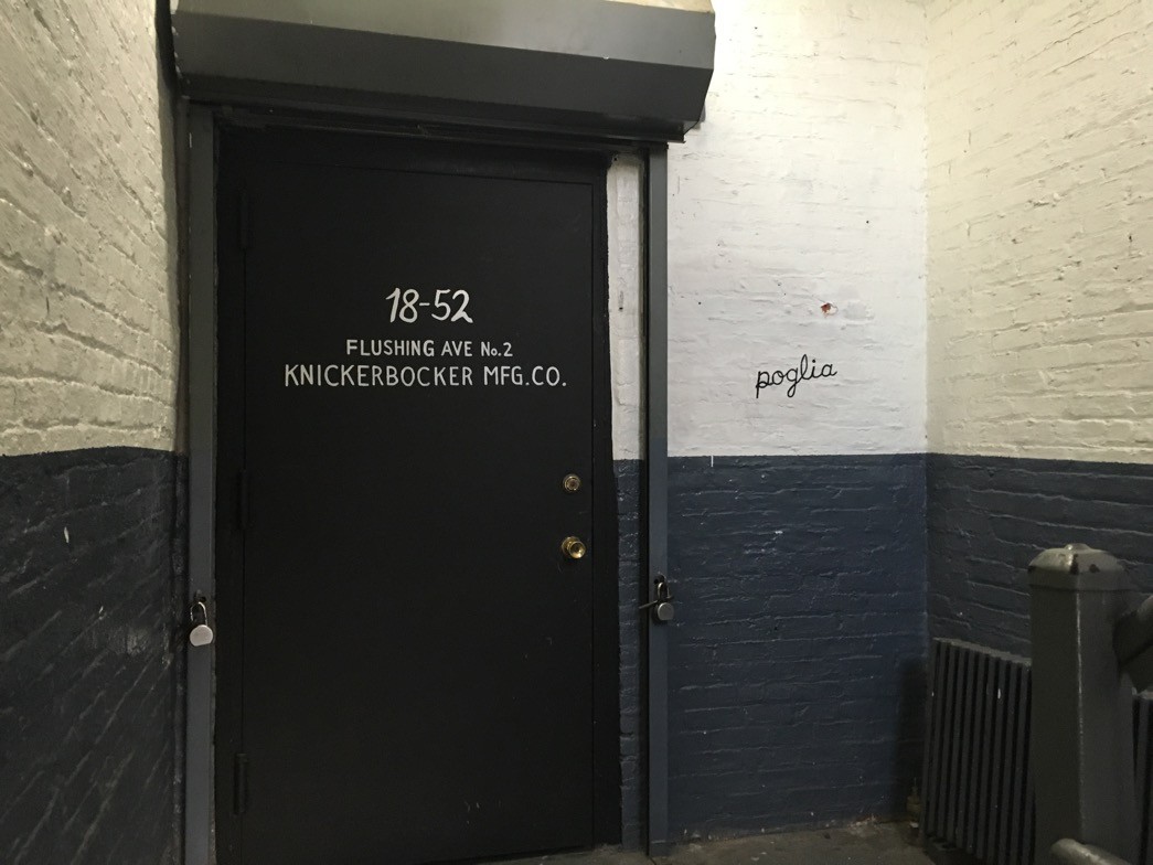 Knickerbocker Mfg. Co. entrance in Brooklyn, NYC