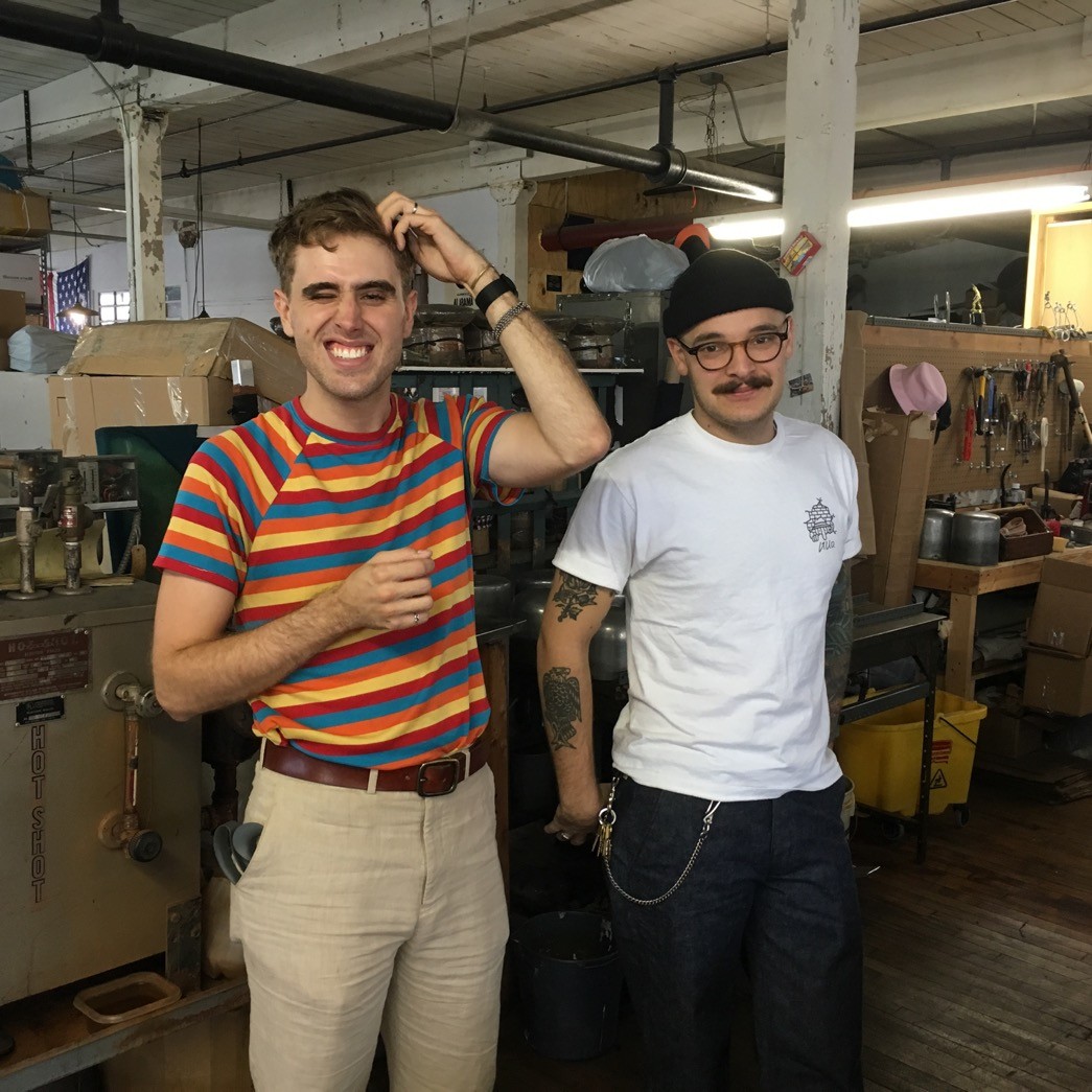 J.J. Fecik (left) and Brian Blakely (right). The handsome geniuses that made this hat possible.