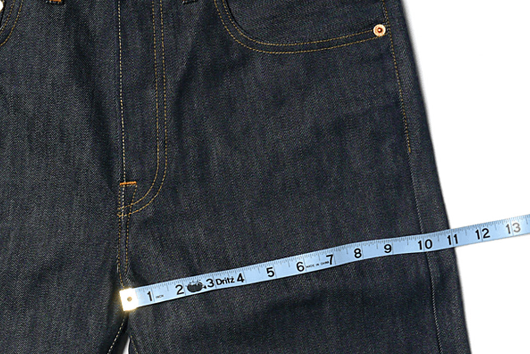 Buying-Your-First-Pair-Of-Raw-Denim-The-Beginners-Guide-The-upper-thigh-here-measures-12’’