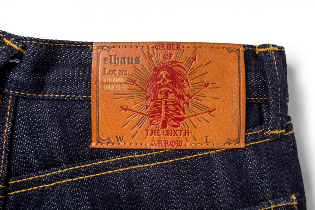 elhaus-6th-anniversary-arrow-special-iron-tail-loomstate-21oz-jeans-label