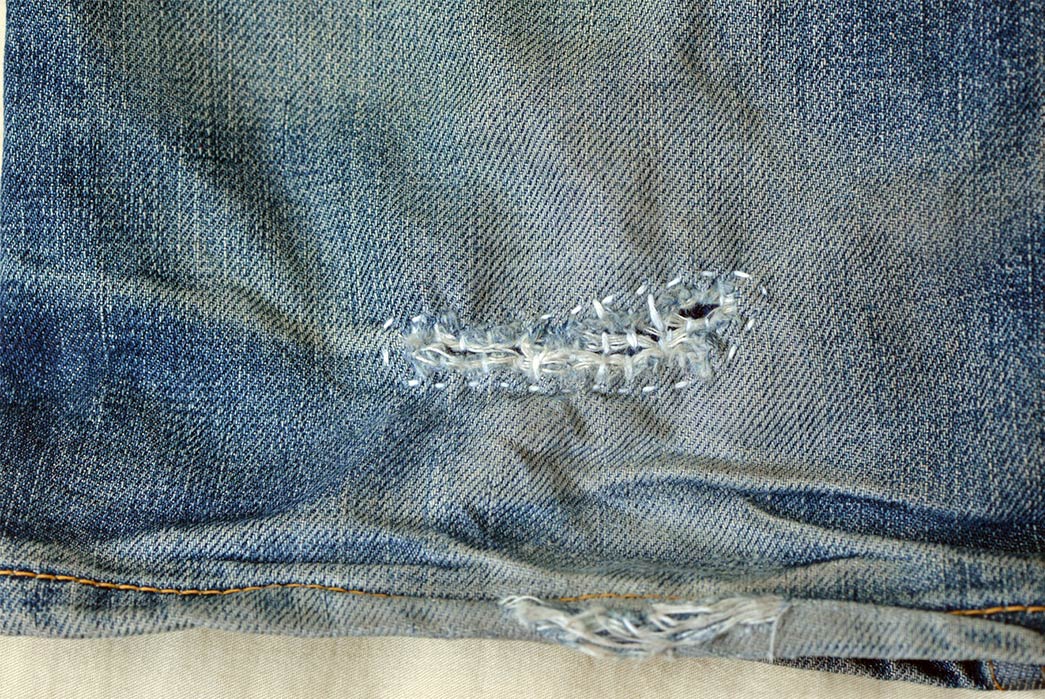 【2plan】Rhodia Damage Sand Denim Pants 2plan】Rhodia Damage Sand Denim Pants (2plan/デニム