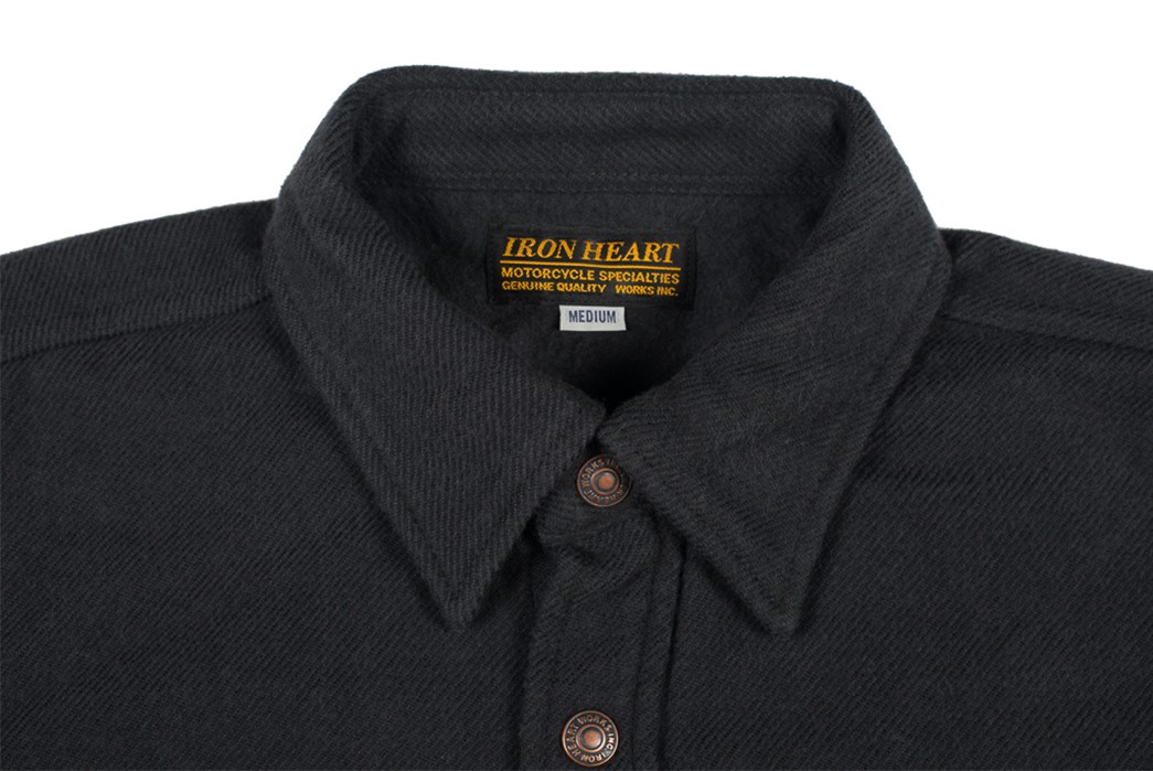 iron-heart-ultra-heavy-flannel-cpo-shirts-black-front-collar