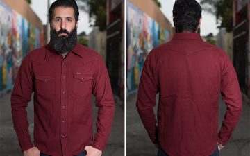 iron-heart-ultra-heavy-flannel-cpo-shirts-red-on-model-front-back